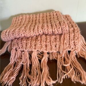 Chunky Knit Fringe Scarf